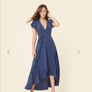 Christy Dawn Autumn Wrap Dress - Lilac Cotton